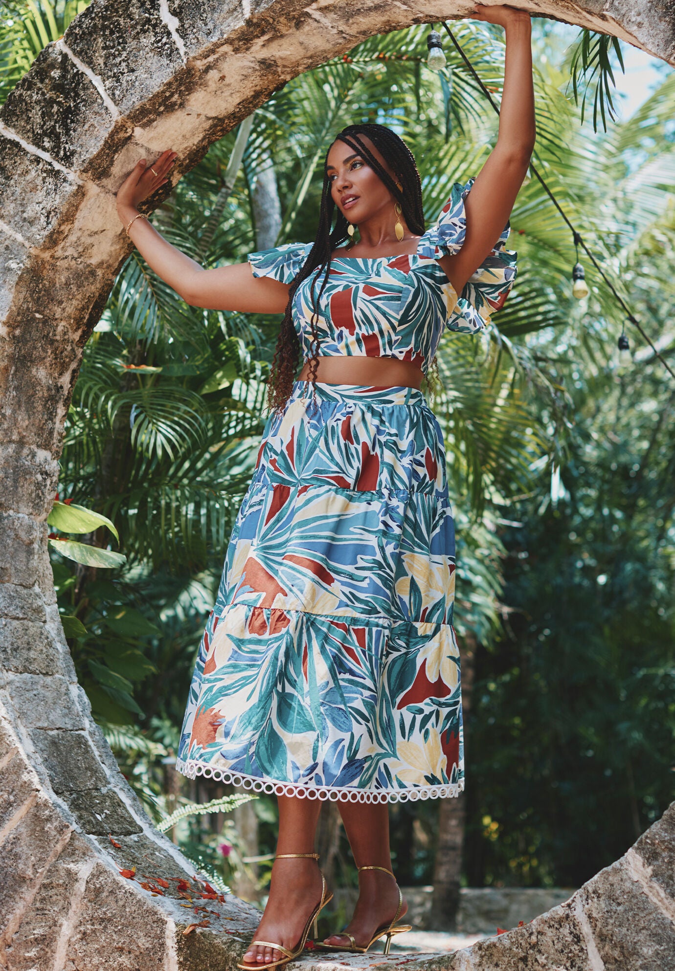 Maxi Tiered Skirt Eloquii