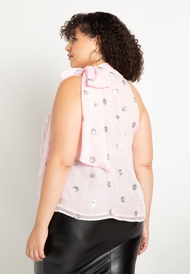 Sleeveless Bow Blouse, , on-hover image number null