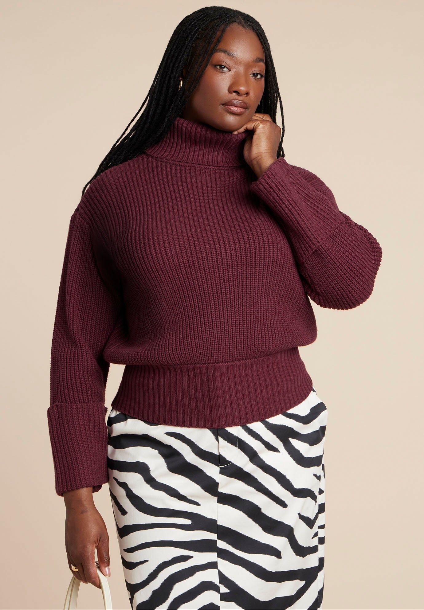 Fringe Cuff Knit Cardigan | ELOQUII