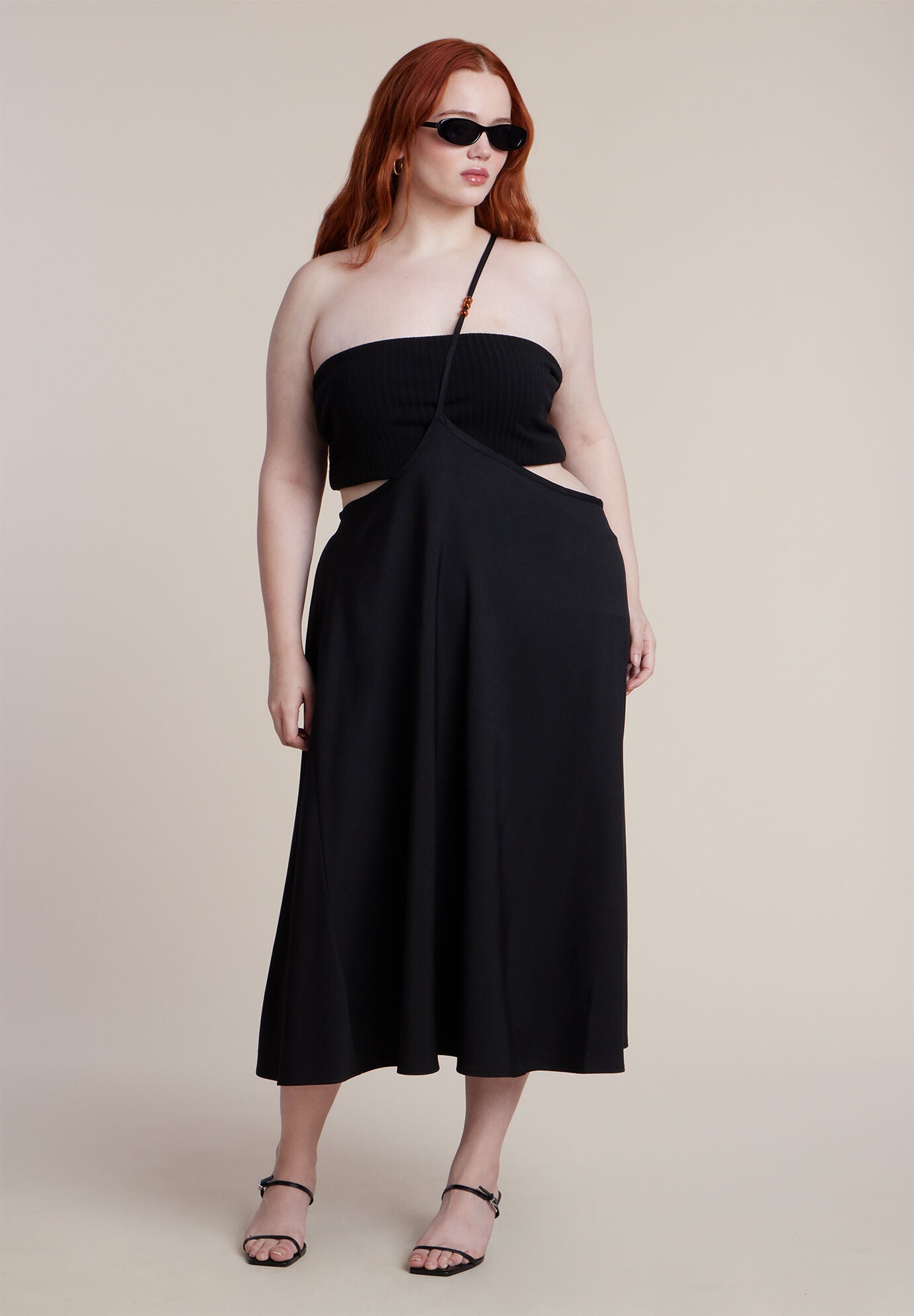 Double Belt Wrap Faux Leather Skirt | ELOQUII
