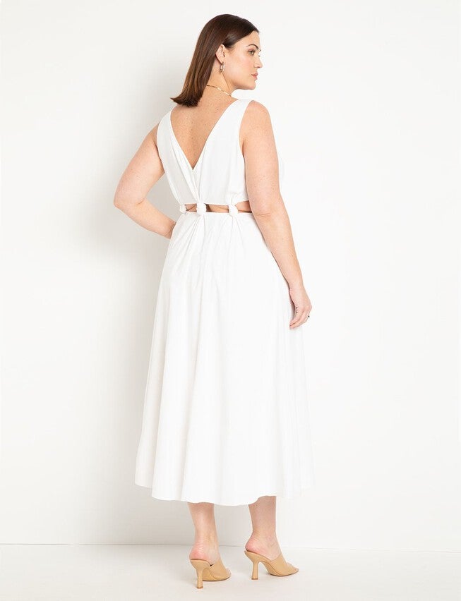 Knotted Bodice Maxi Dress, JET STREAM, alternate image number null