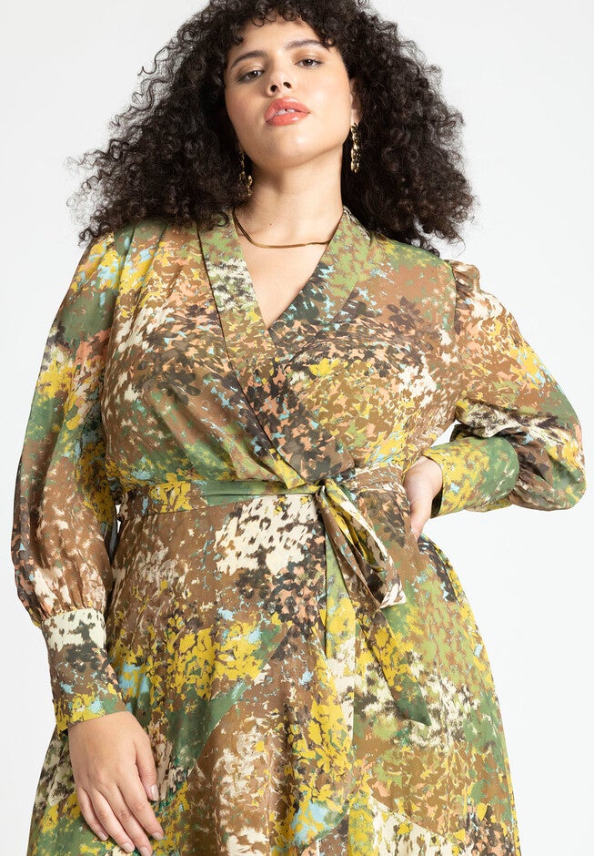 Flowy Printed Dress, , alternate image number null