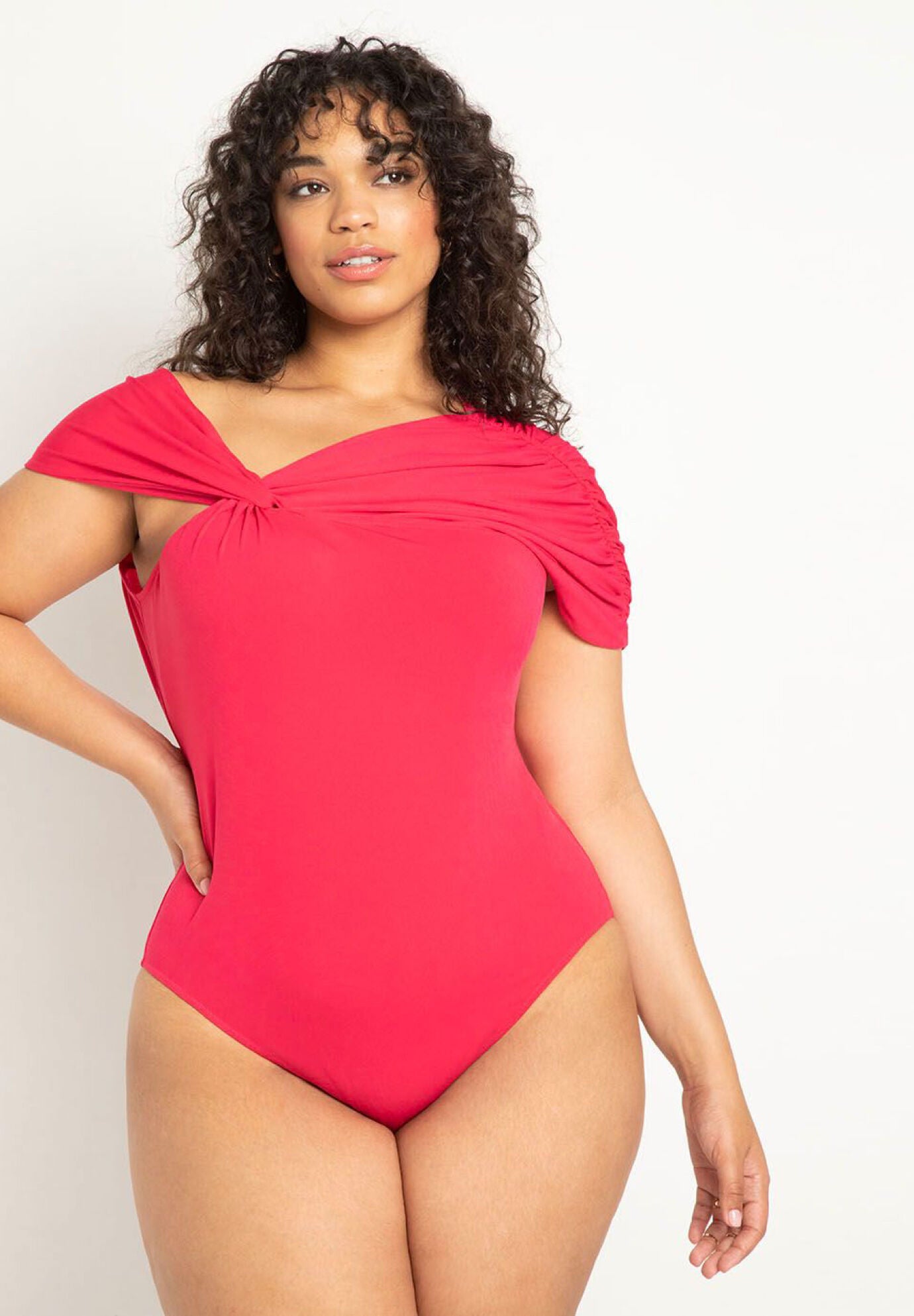 DRAPED BODYSUIT