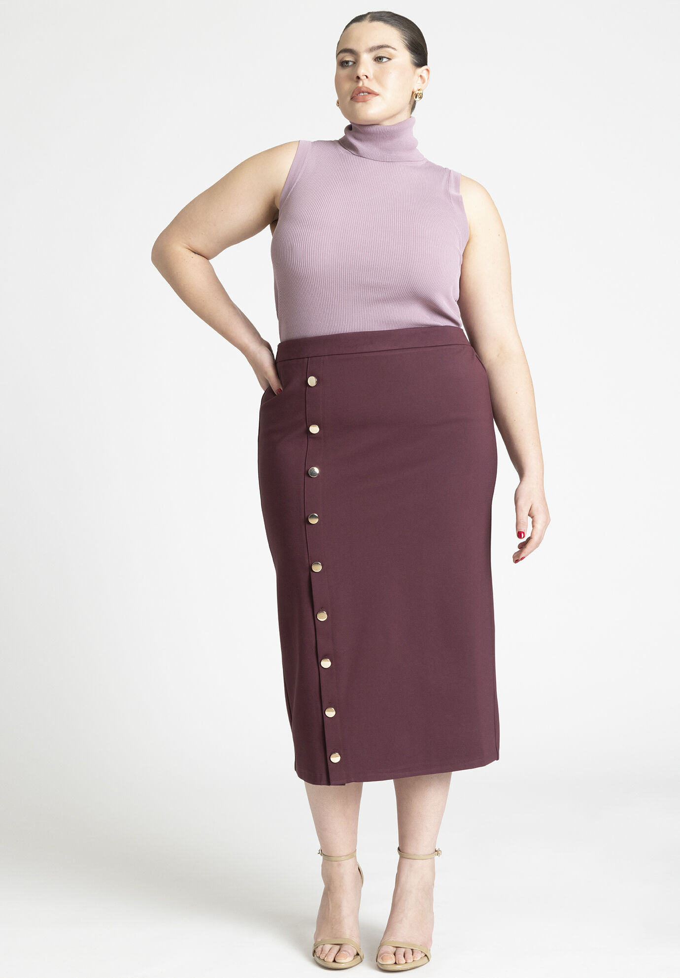 Women Side Placket Skirt By ( Size 20 )