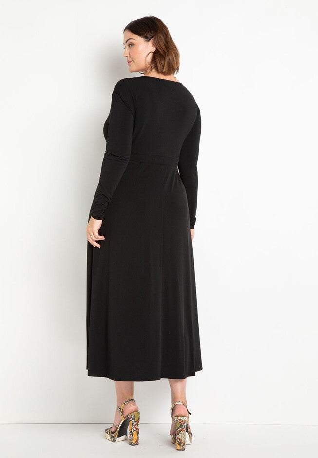 Twist Detail Fit And Flare, , alternate image number null