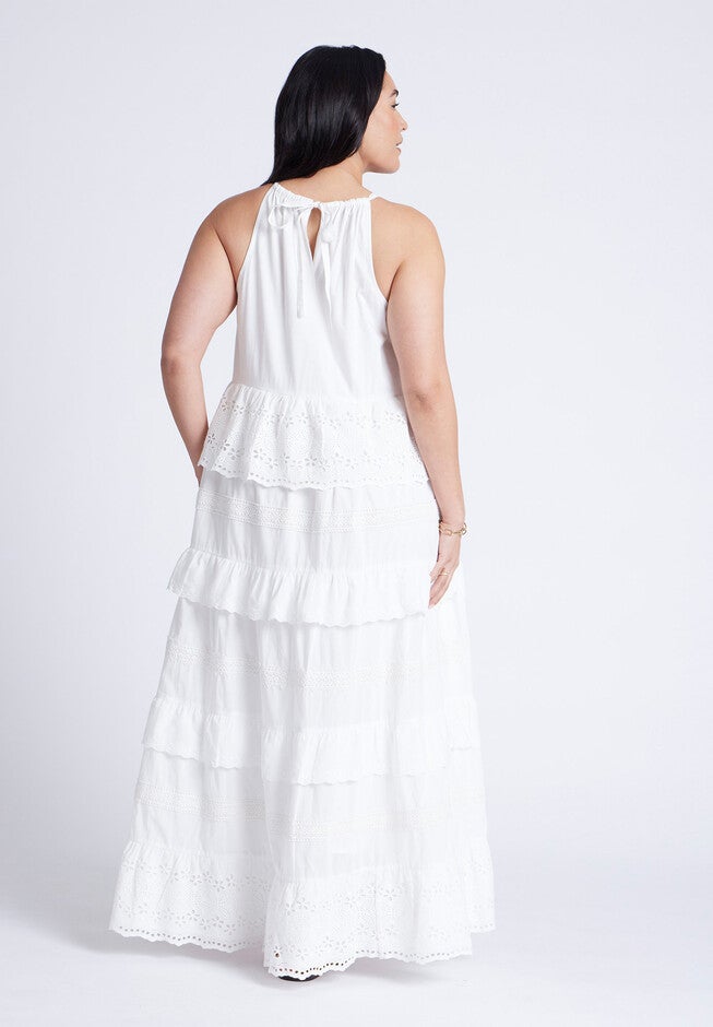 Lace Detail Aline Dress, JET STREAM, alternate image number null