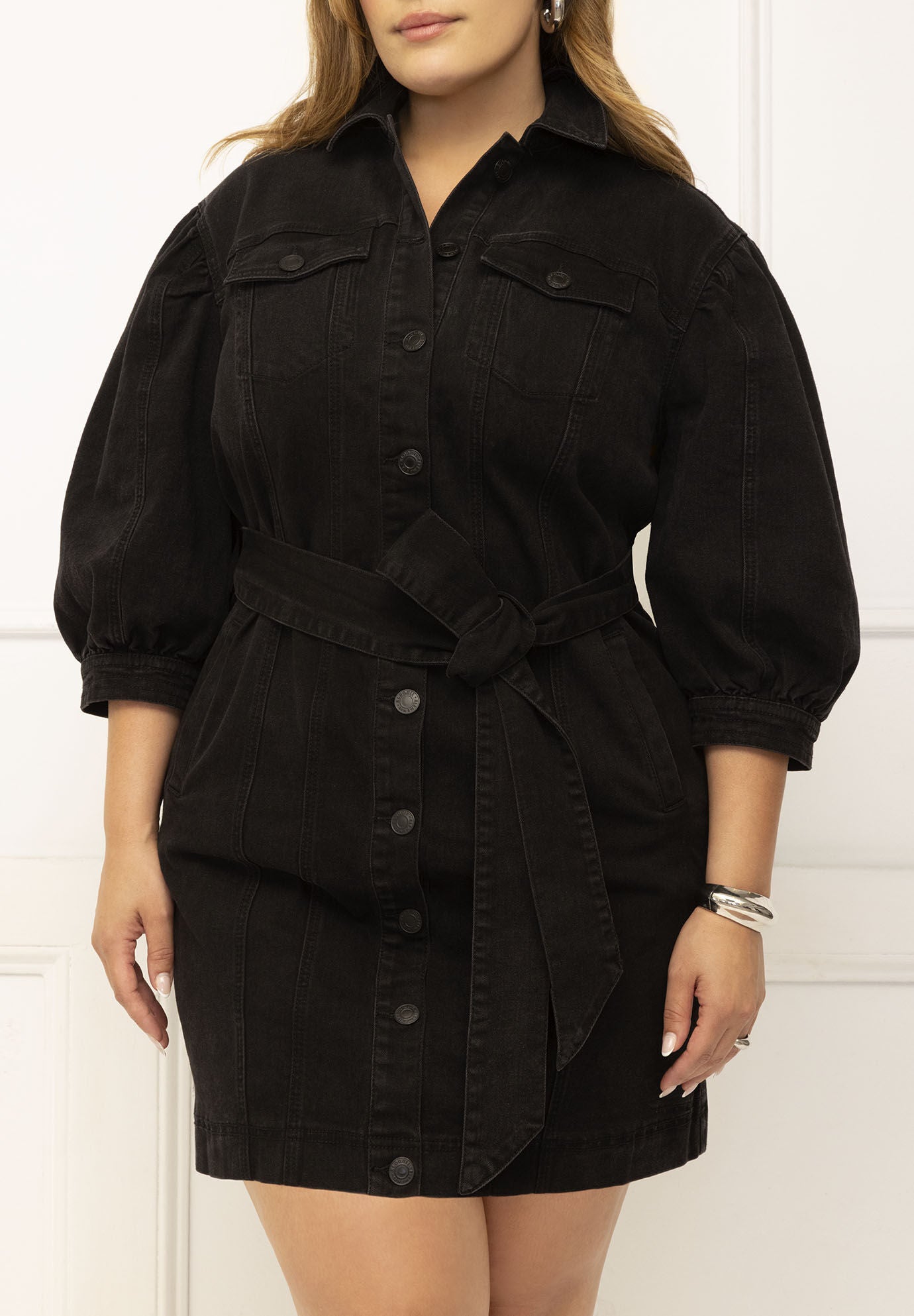Eloquii denim dress top