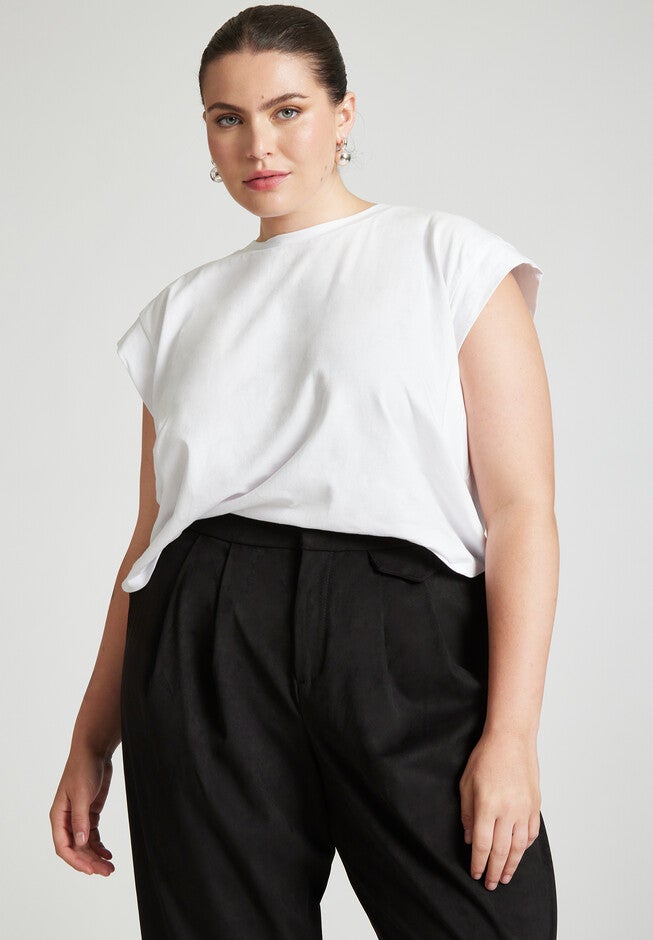 Barkwood x ELOQUII Back Twist Tee, , on-hover image number null