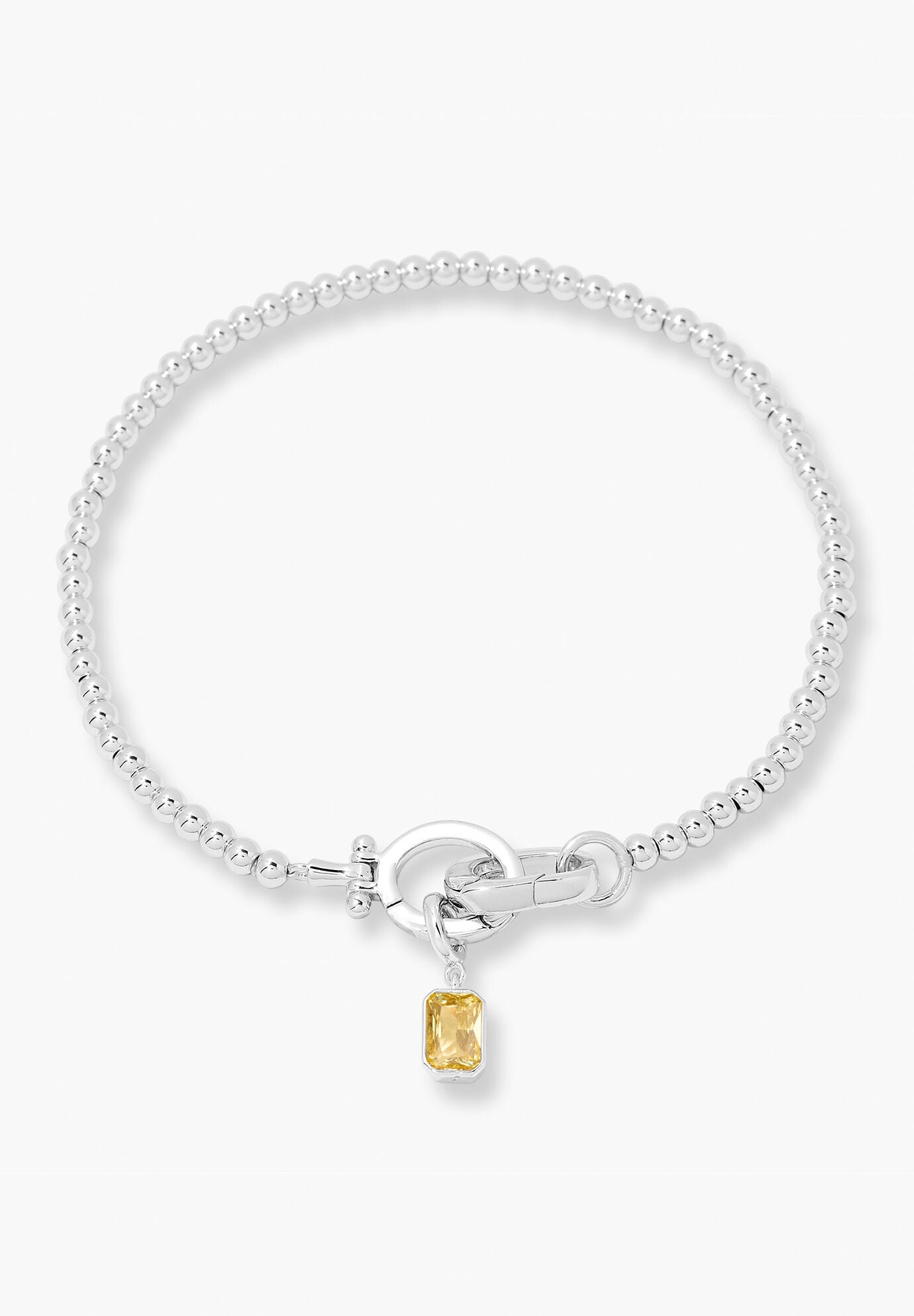 Mackenzie Silver Birthstone Bracelet