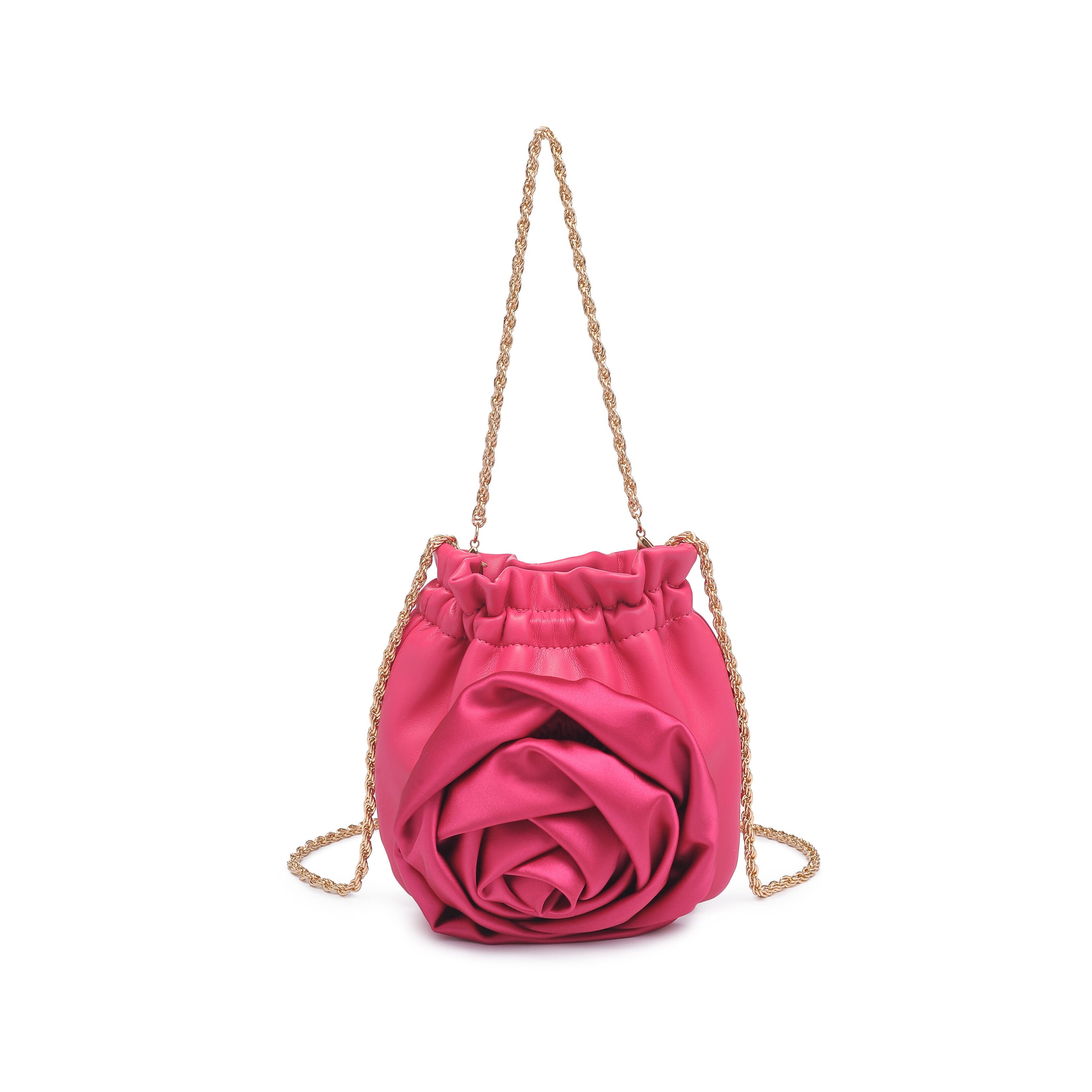 Flora Faux Leather Flower Crossbody, PINK, hi-res image number 0