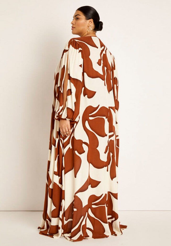 Gabi Fresh Swim x ELOQUII Slit Sleeve Coverup Duster, , alternate image number null