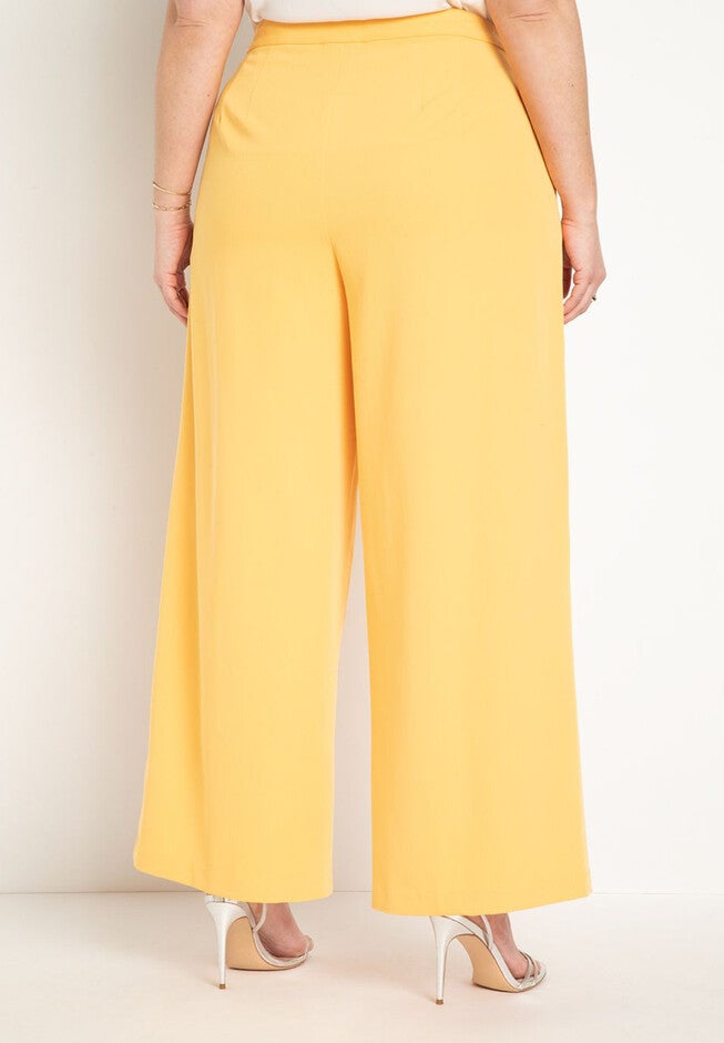 Pleat Detail Wide Leg Pant, , alternate image number null