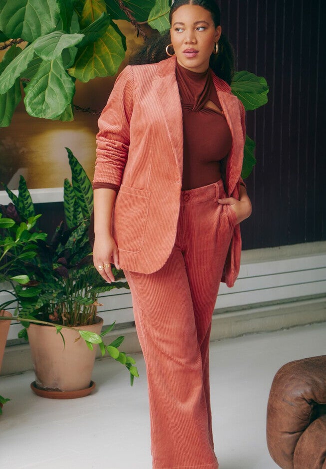 Flare Leg Corduroy Pant, , alternate image number null