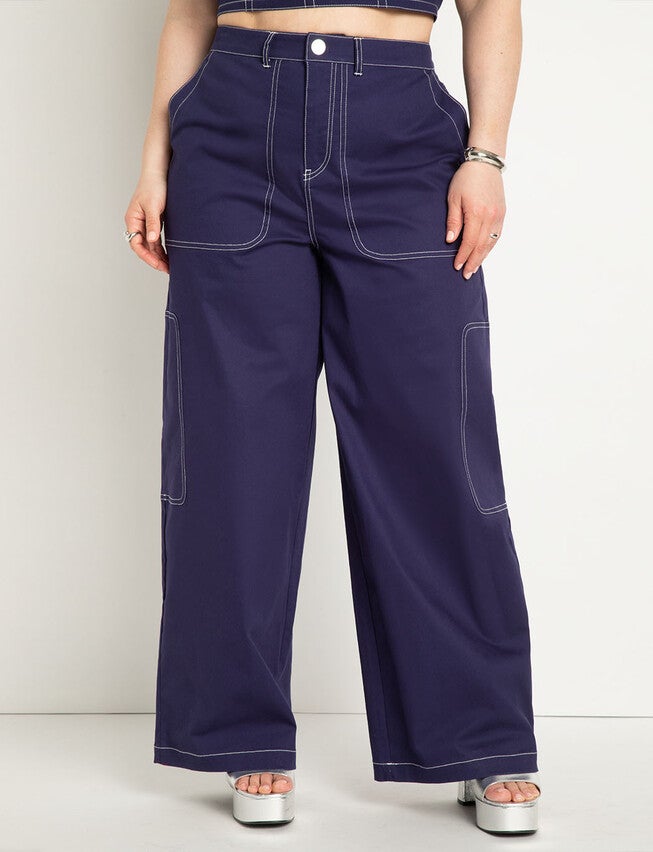 Contrast Stitch Utility Pant, , on-hover image number null