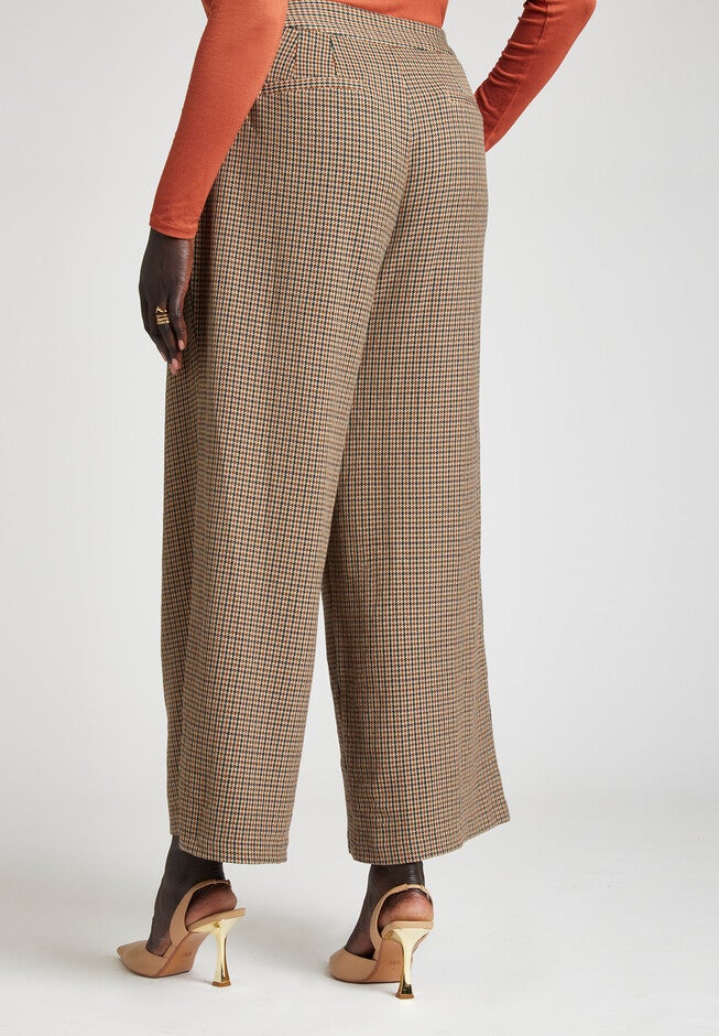 Pleated Wide Leg Pant, , alternate image number null