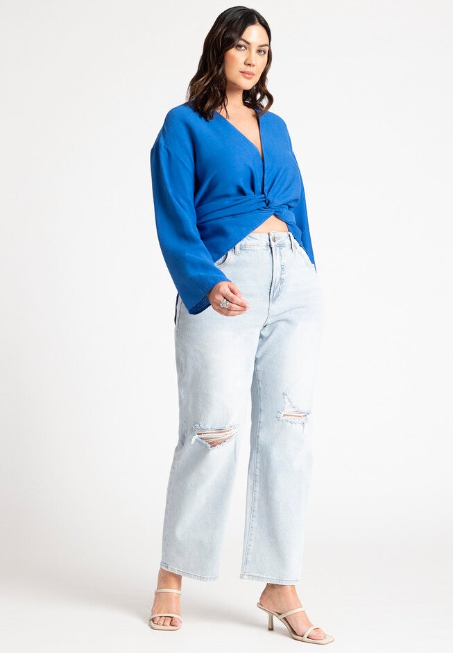 Multi-Tie Wrap Top, ROYAL, alternate image number null