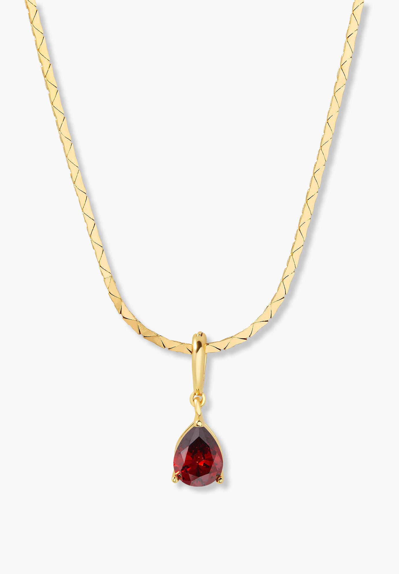 Melrose Teardrop Birthstone Necklace