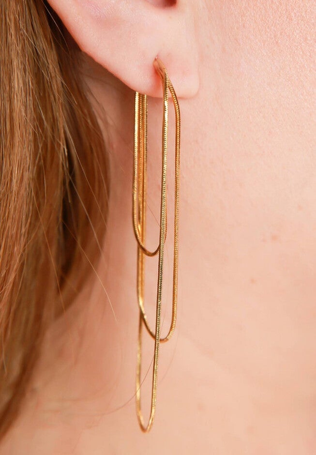 Ivy Earrings, GOLD, alternate image number null