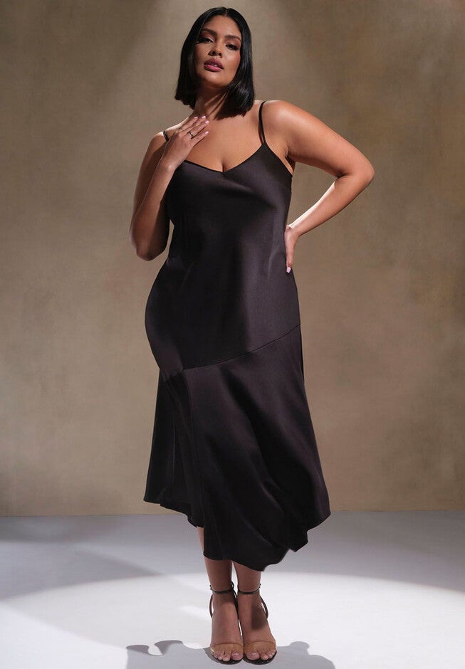 Satin Slip Dress, , alternate image number null