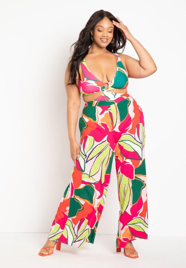 Gabi Fresh Swim x ELOQUII Ring Front Cutout Swimsuit, , alternate image number null