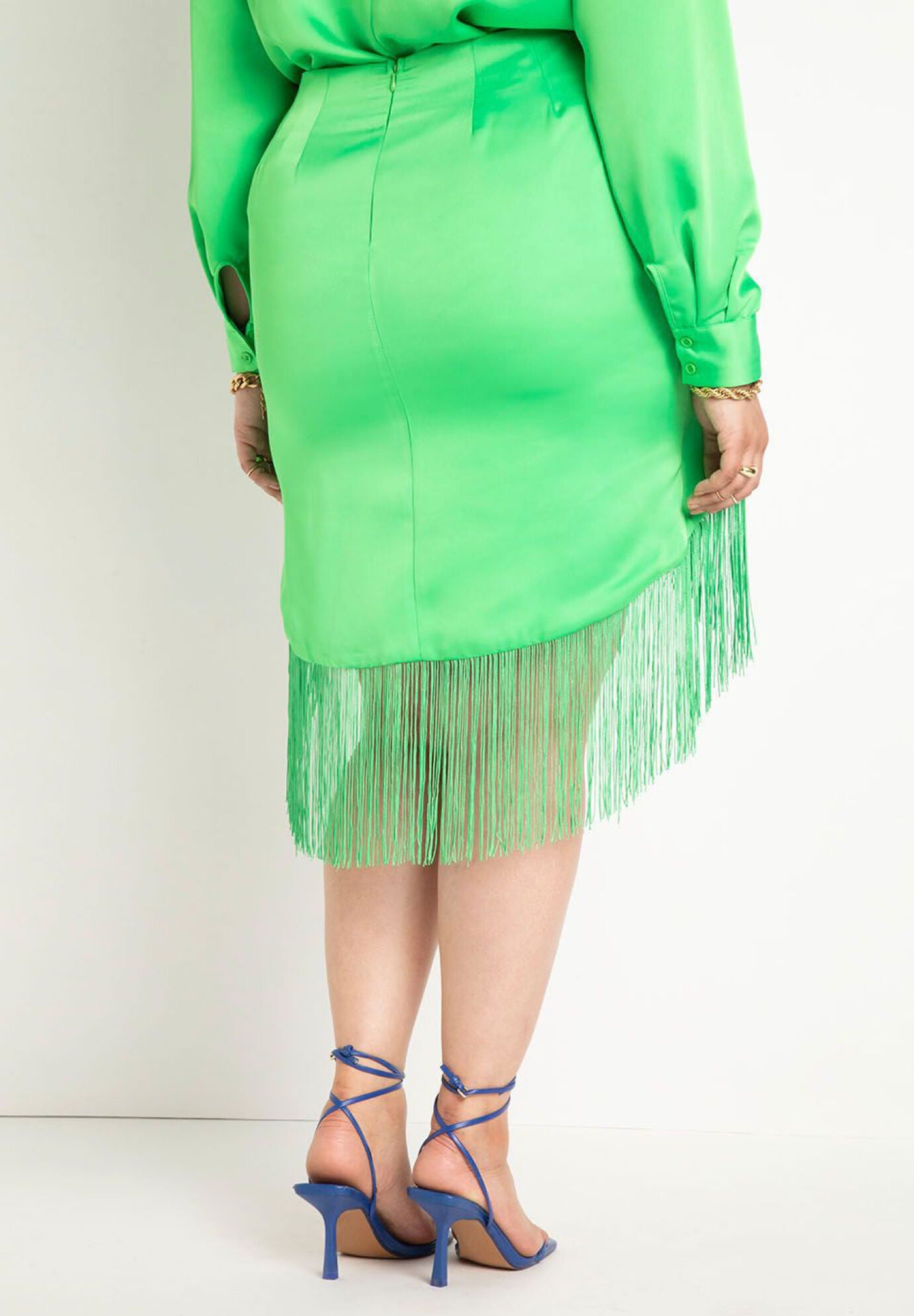 Eloquii fringe skirt discount