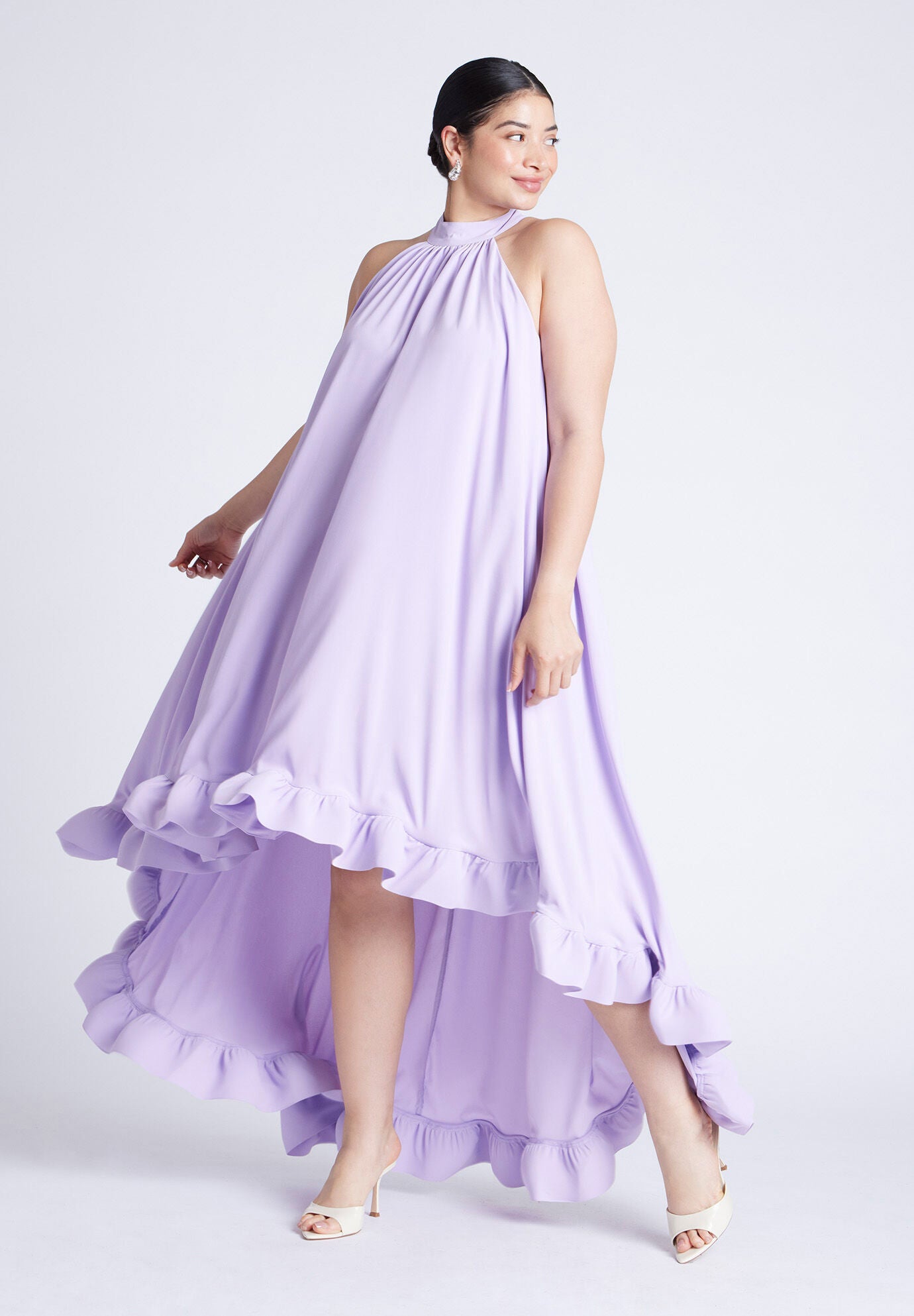 Cape Sleeve Belted Midi Dress | ELOQUII