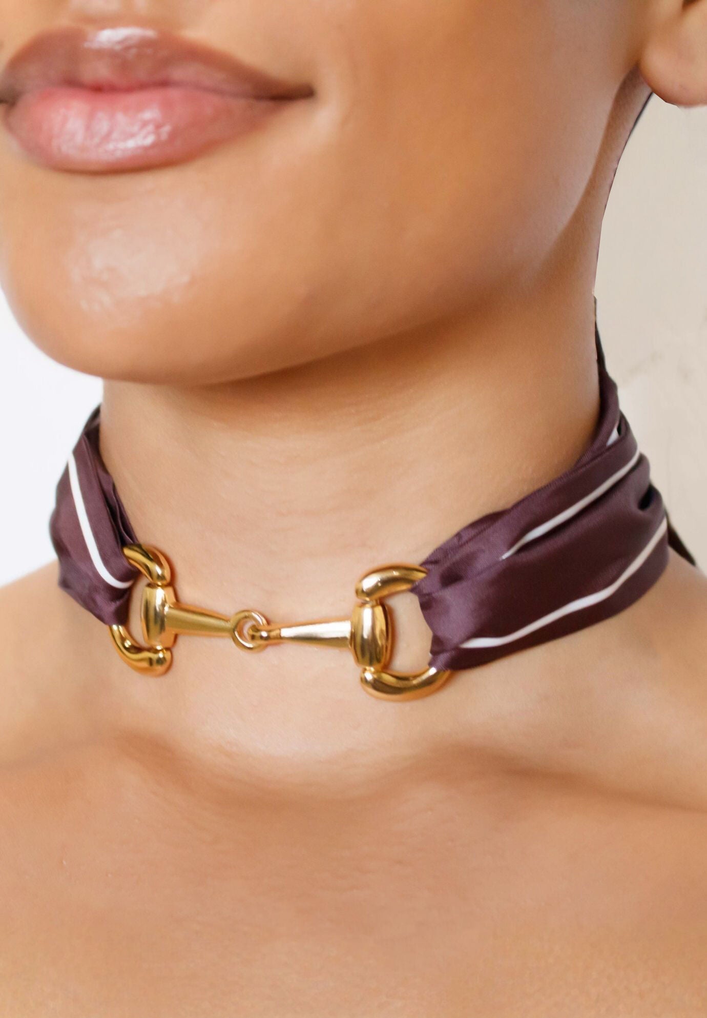 Mare Choker Necklace, GOLD, hi-res image number 0