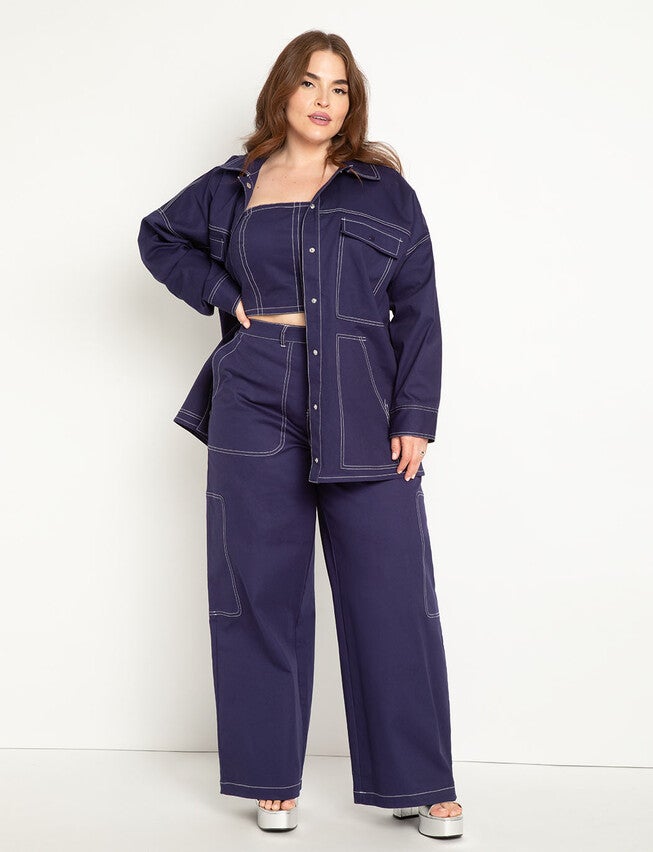 Contrast Stitch Utility Pant, RHODONITE, hi-res image number null