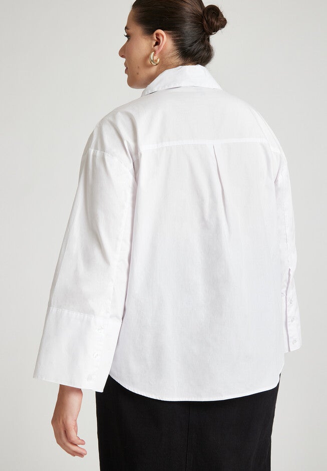 Poplin Shirt With Tie, , on-hover image number null