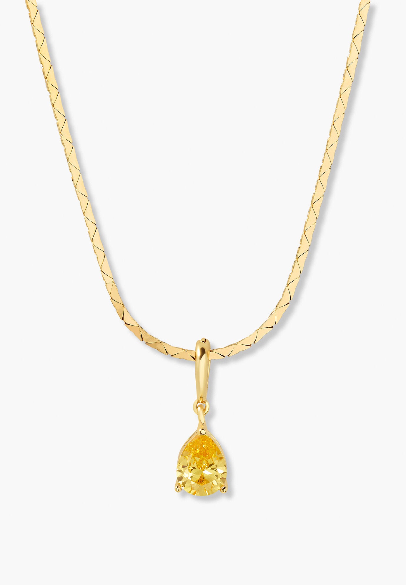 Melrose Teardrop Birthstone Necklace