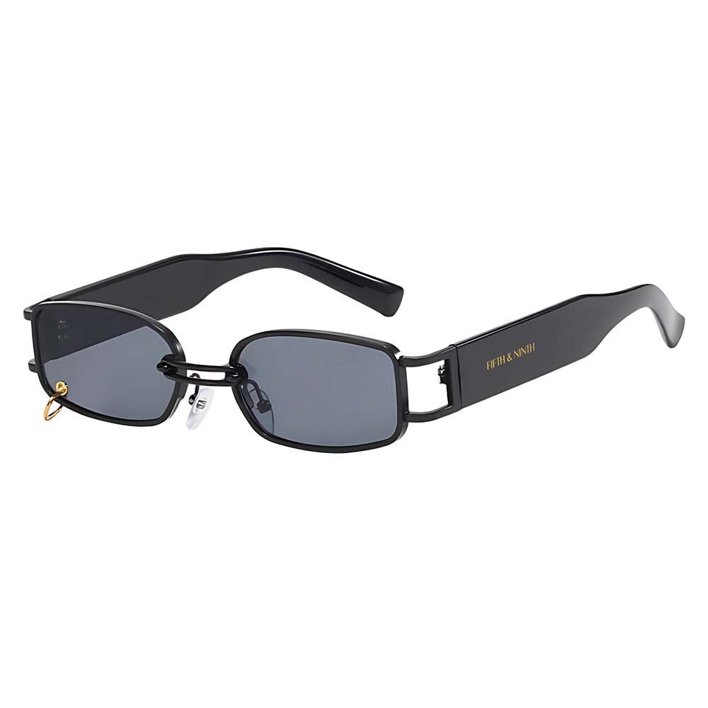Inez Sunglasses, BLACK AND BLACK, alternate image number 1