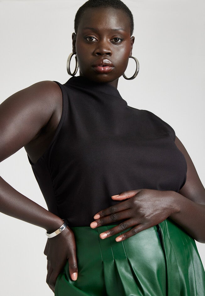 Asymmetric Neckline Top, , alternate image number null