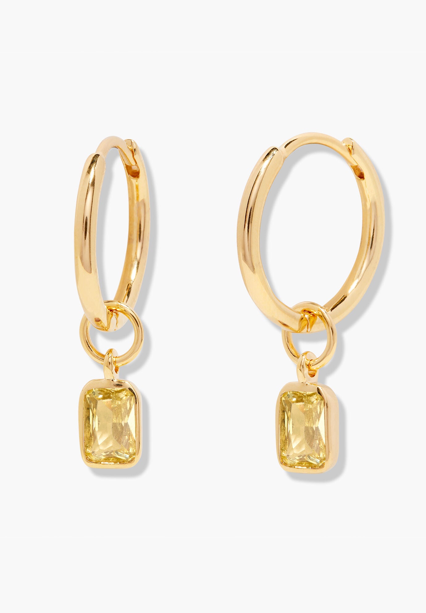 Mackenzie Gold Birthstone Hoops