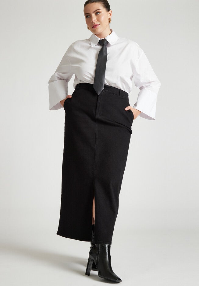 Poplin Shirt With Tie, , alternate image number null