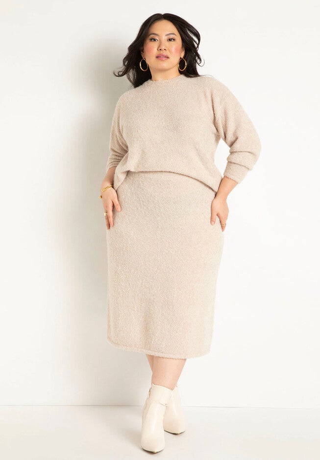 Cozy Boucle Sweater, , alternate image number null