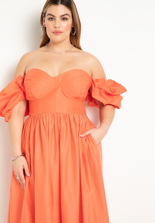 Bustier Off The Shoulder Dress, , on-hover image number null