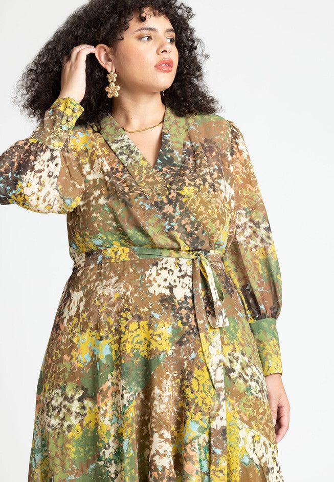 Flowy Printed Dress, , alternate image number null