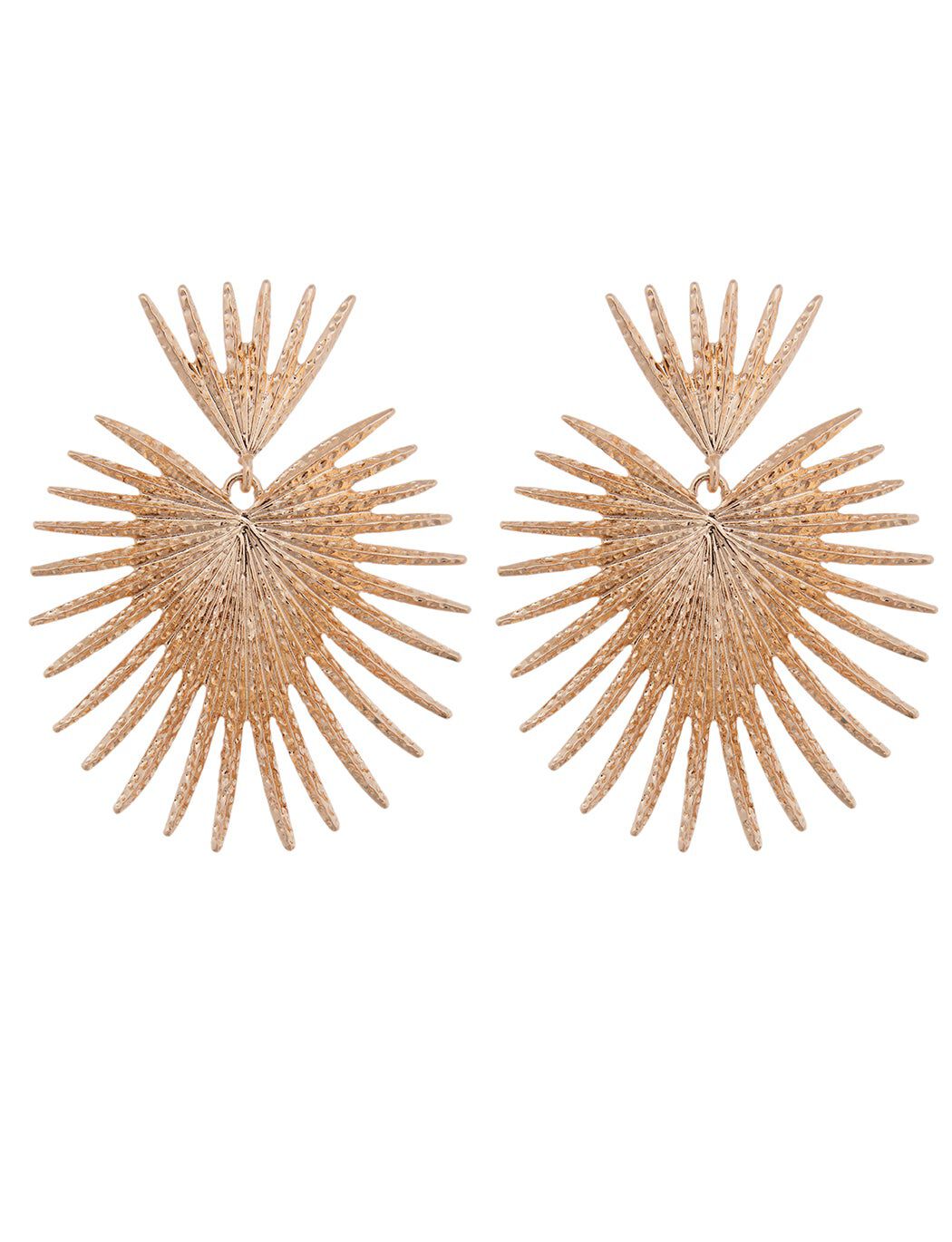 Sunburst Statement Earrings, GOLD, hi-res image number 0