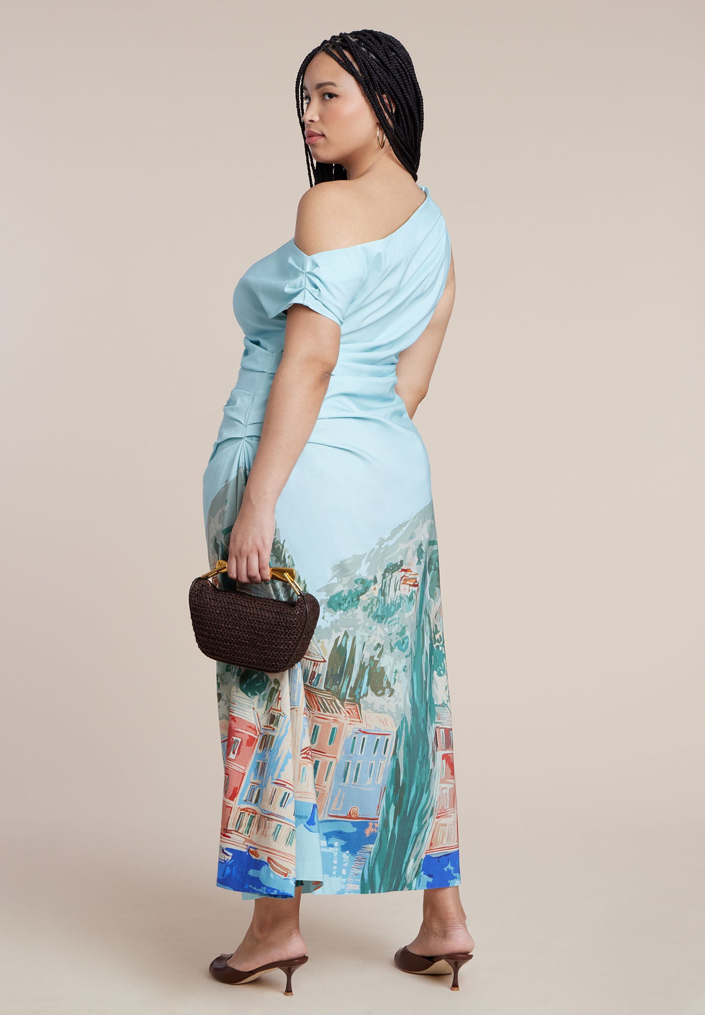 One Shoulder Maxi Dress, VILLAJOYOSA, alternate image number 5