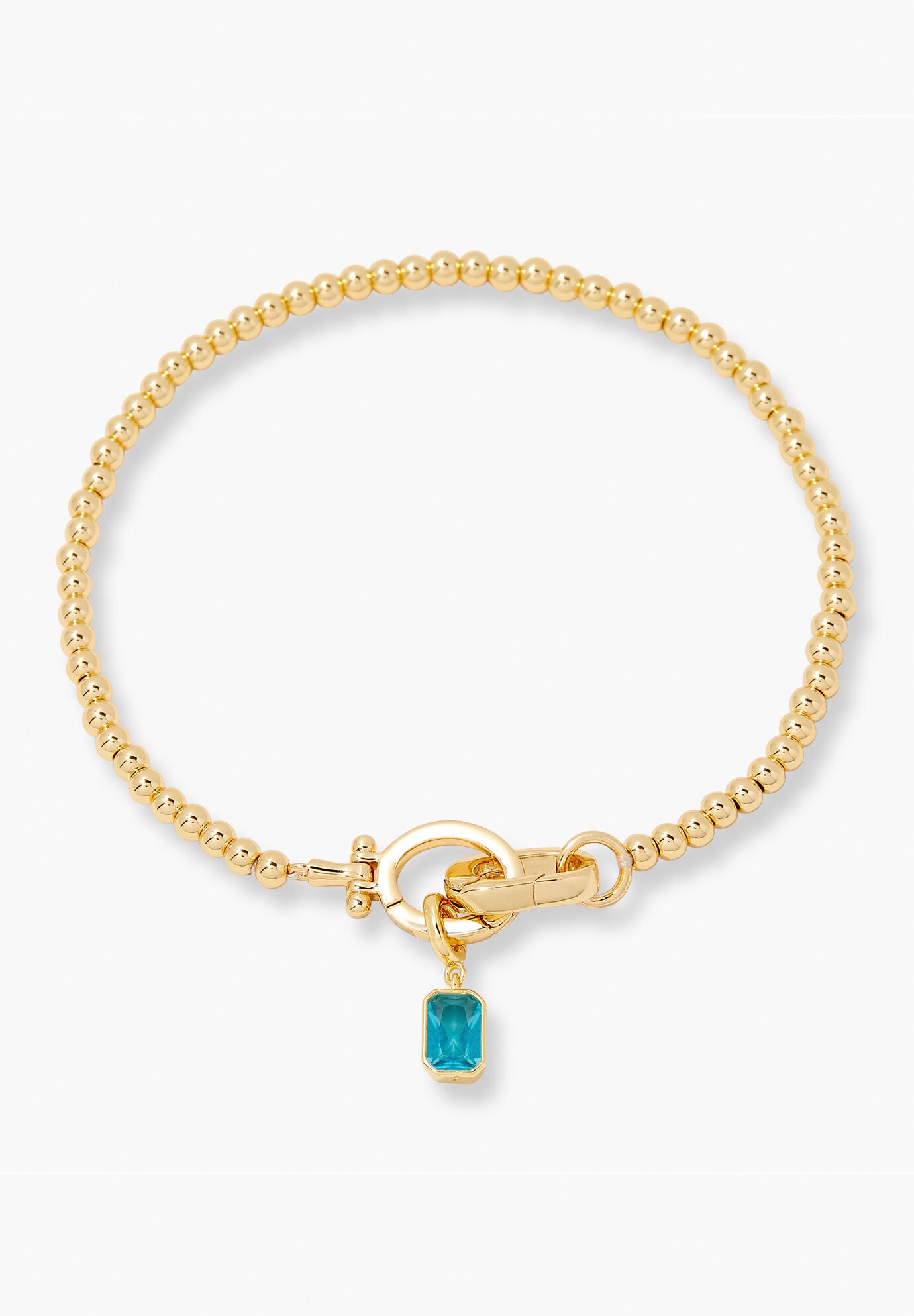 Mackenzie Gold Birthstone Bracelet, DECEMBER, hi-res image number 0