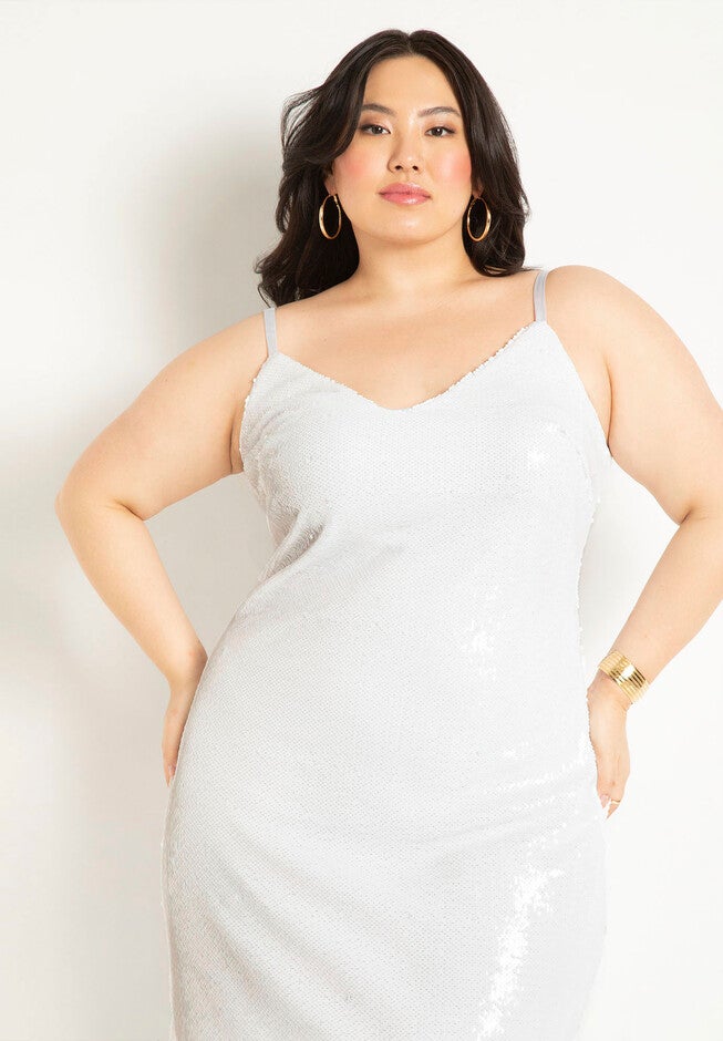 Sequin Slip Dress, , on-hover image number 1