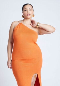 Hardware Detail Sweater Tank