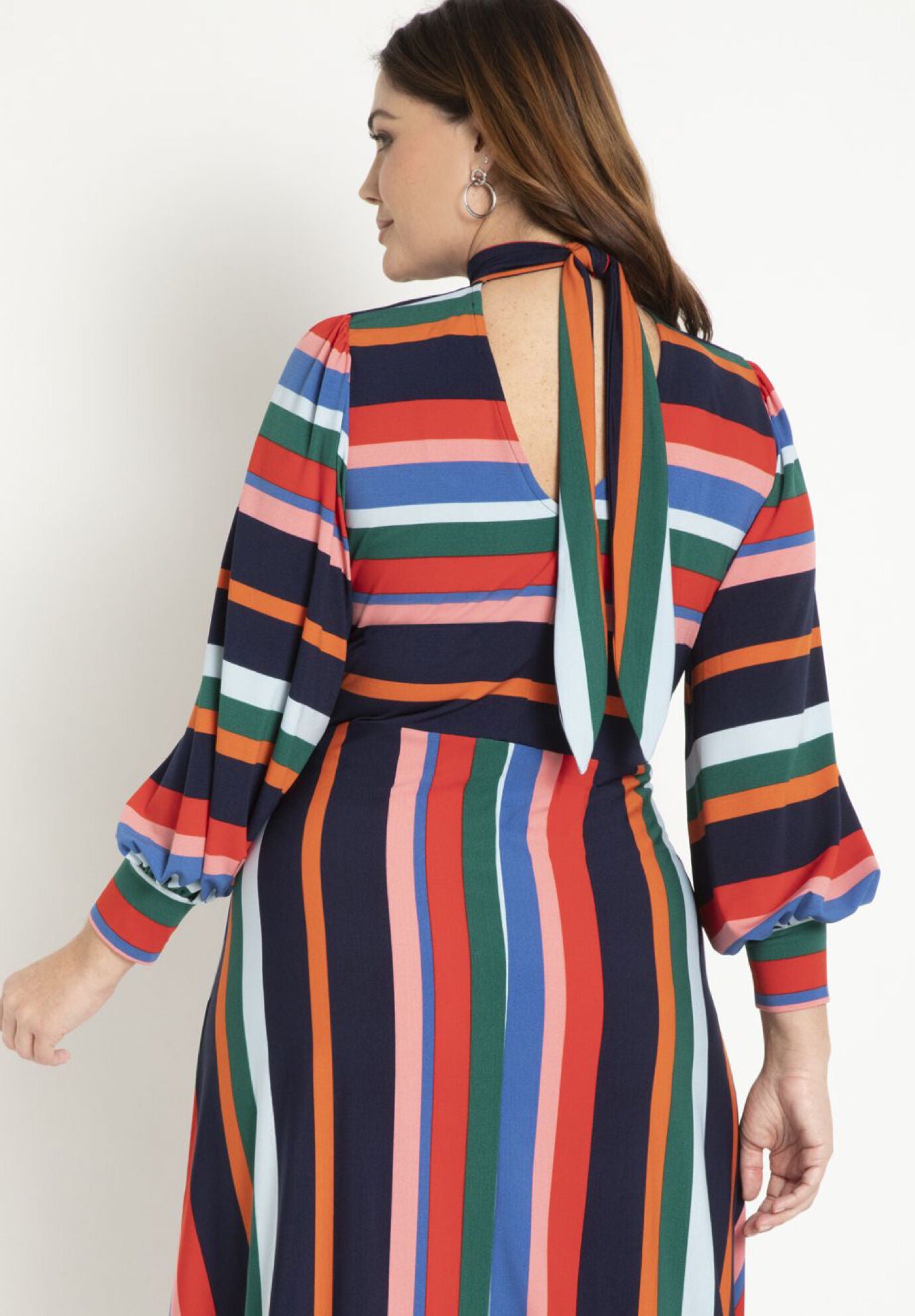 Eloquii striped dress outlet