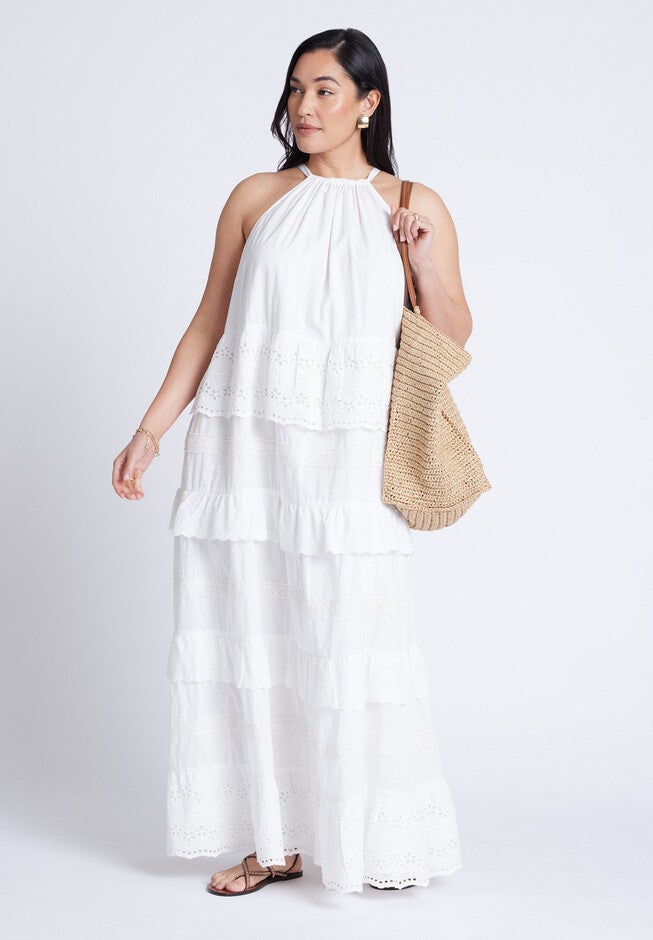Lace Detail Aline Dress, JET STREAM, hi-res image number null