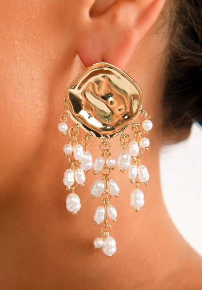 Solana Pearl Earrings, GOLD, hi-res image number 0