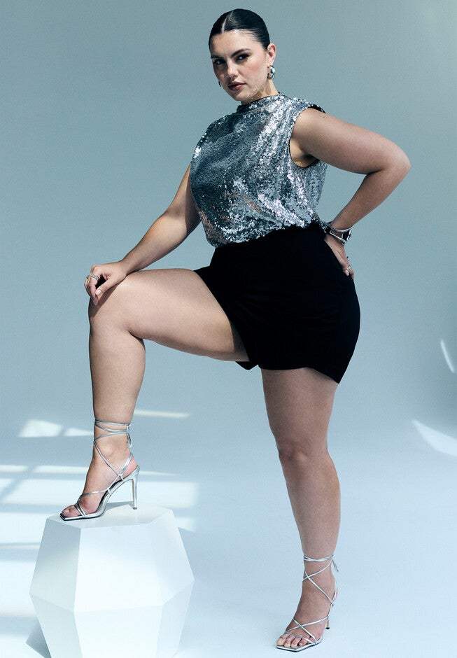 Sleek Skort, BLACK ONYX, alternate image number null