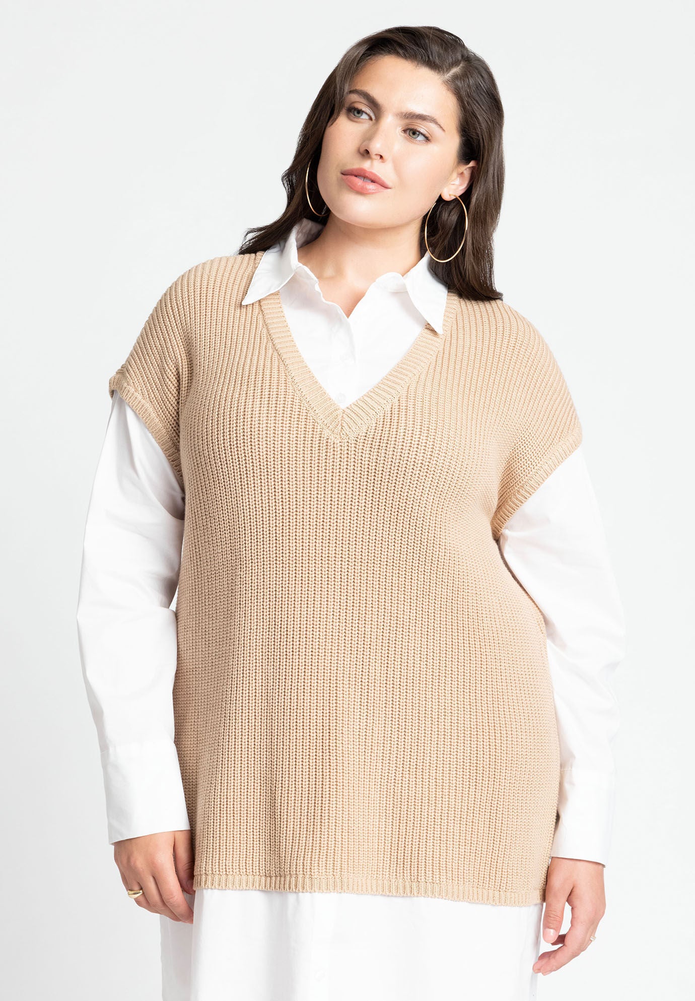 Twofer Shirt Dress | Eloquii