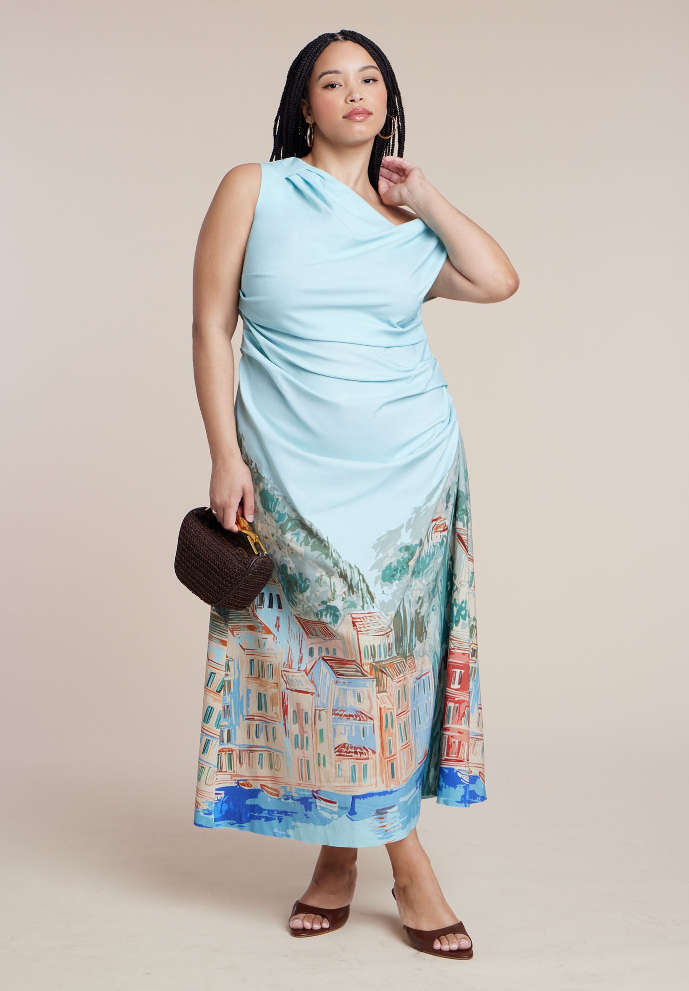 One Shoulder Maxi Dress, VILLAJOYOSA, on-hover image number 1
