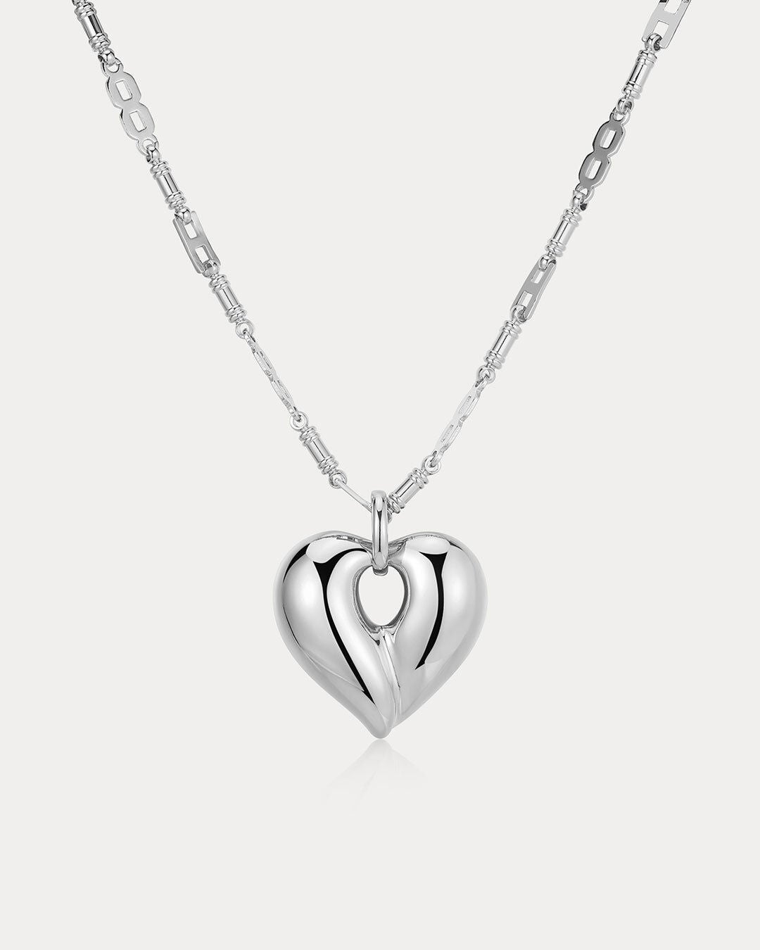 The Corazon Statement Necklace, SILVER, hi-res image number 0