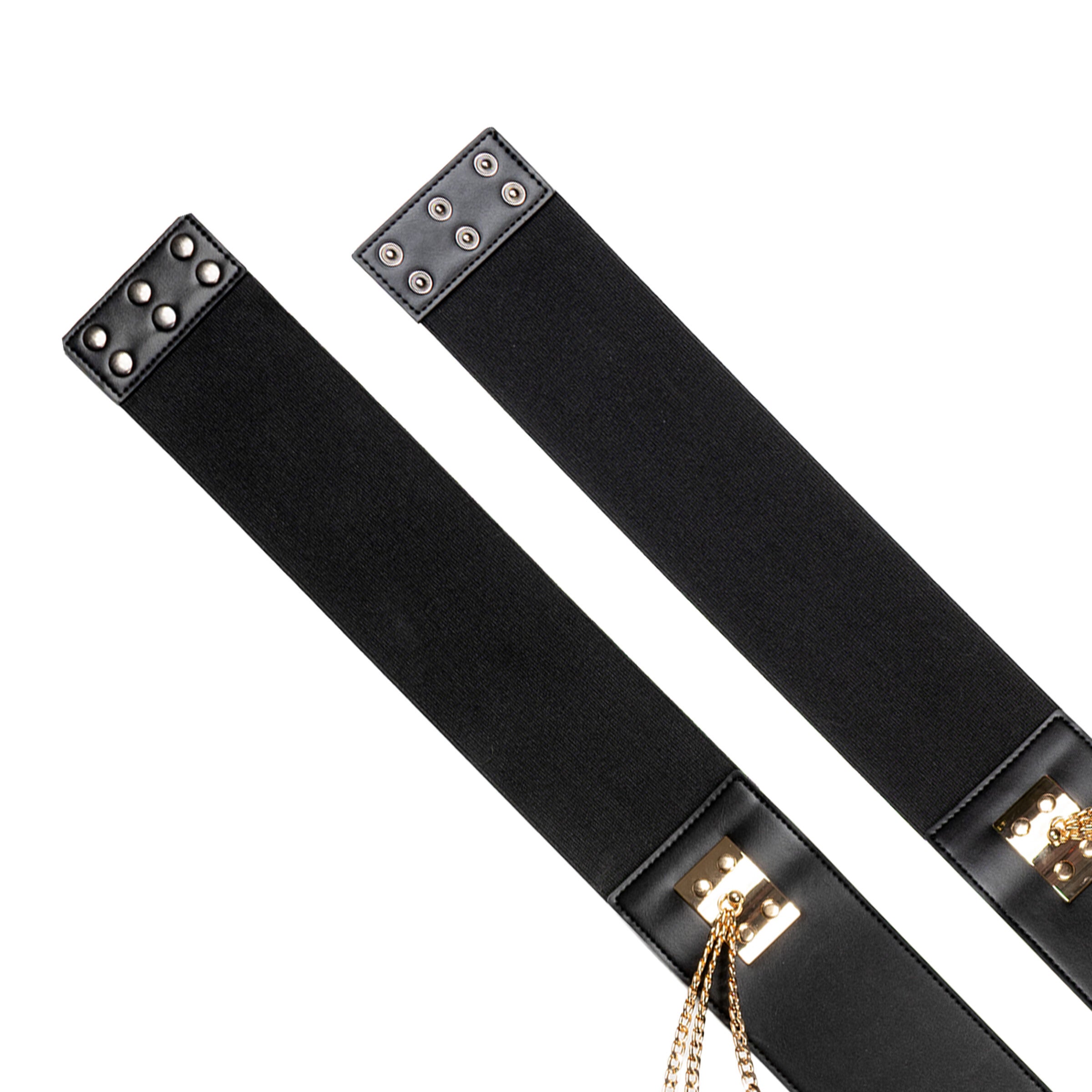 Wide Waist Chain Belt, BLACK ONYX, alternate image number 5